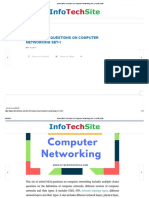 Solved MCQ Questions On Computer Networking Set-1 - InfoTechSite