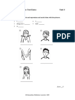 Voices 4 Progress Test Extra Unit 3: Vocabulary