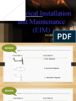 Electrical Installation and Maintenance (EIM) : Marlon A. Culaba