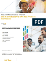 Unit 4: Introduction To SAP Best Practices Architecture