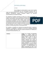 Transformación Histórica Del Trabajo