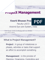 Project Management: Keerti Bhusan Pradhan