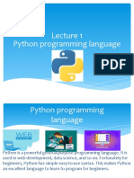 Introduction To Python