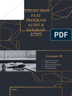 Kel 08 Audit Majanemen Tujuan, Manfaat Program Audit & Sasaran