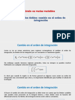 Integrales Dobles - Cambio - Orden