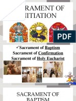 Sacrament of Initiation Baptism