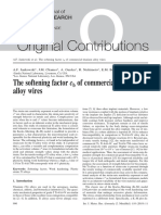 Original Contributions: The Softening Factor C of Commercial Titanium Alloy Wires