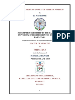 Clinical Study of Infants of Diabetic Mother