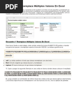 Encuentre Y Reemplace Múltiples Valores en Excel