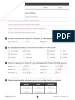 Soluciones Evaluación Unidad 2 Lengua 3º Primaria