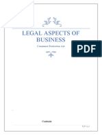 Legal Aspects of Business: Consumer Protection Act