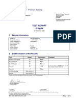 Test Report E-Liquid: 1 Sample Information