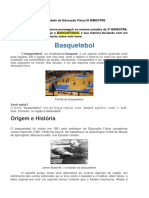 Atividade 9º Anos Educacao Física (DR. AMARO) 4º BIMESTRE BASQUETEBOL