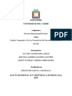 Estudio Comparativo de Las Normativas Del Derecho Internacional Privado