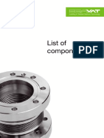 List of Components Bellows