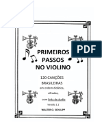 Primeiros Passos No Violino - 120 Canções Brasileiras. de Walter O. Schlupp. Adobe Acrobat Protegido Tamanhoreduzido