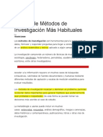 8 Tipos de Métodos de Investigación Más Habituales