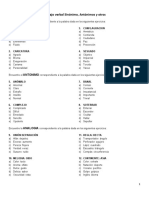 Trabajo Verbal Sinónimo Antonimos y Otros