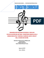 ORGANIZACIÓN DE BANDAS DE MUSICA ESCOLARES Marcelo Quiroga