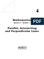 Math 4 - Q3 - Week 1 - Module 1 - Parallel, Intersecting & Perpendicular Lines - For Reproduction