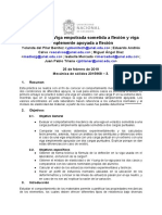 Viga Empotrada Sometida A Flexión y Viga Simplemente Apoyada A Flexión