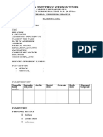 Performa For Nursing Process