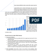 Market Sizes: Create A Snapshot of The Chosen Industry (FMCG) in Indian Context With Number Trends For Last Three Years