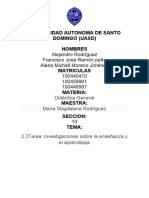 2.2tarea Investigaciones Sobre La Enseñanza y El Aprendizaje