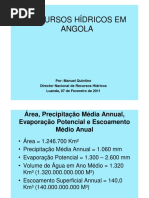 Recursos Hdricos em Angola - Apresentao - Conferncia de Energas Limpas Modo de Compatibilidade