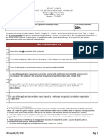 Group Homes For The Developmentally Disabled: Application Checklist