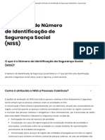 Atribuição de Número de Identificação de Segurança Social (NISS) - Seg-Social - PT 5 Paginas