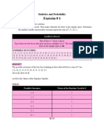 Exercise # 1: Statistics and Probability