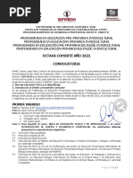 Convocatoria 02-2022 Profesorado 8 Cohorte