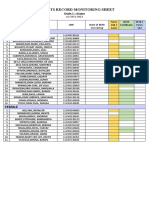 Students Record Monitoring Sheet: Grade 7 - Grapes Form 138 / Card Birth Certificate SF10 / Form 137