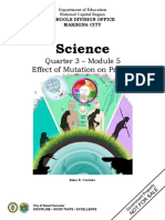 Science: Quarter 3 - Module 5 Effect of Mutation On Protein