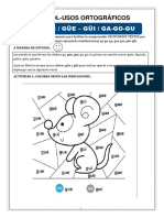 Uso de La GUE GUI GÜE GÜI para Tercer Grado de Primaria