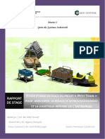 Etude Et Mise en Place Du Projet Petit Train Rapport de Stage Pour Ameliorer La Boucle D Approvisionnement Et La Logistique Interne de L Entreprise