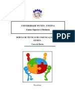 ISTEG - Modulo - de - Tecnicas - de - Comunicao - Oral - e Escrita Direito