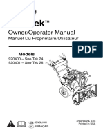 Ariens SnoTek 24 920400 Users Manual