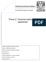 Teoremas Básicos de La Electrónica Previo 2