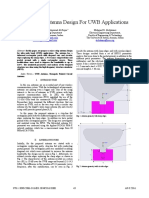 Microstrip Antenna Design For UWB Applications: Abstract-In This Paper, We Propose A Micro-Strip Antenna Design