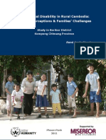 Intellectual Disability in Rural Cambodia: Cultural Perception & Families' Challenges, Research Study Conducted by New Humanity Cambodia