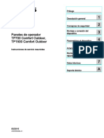 Hmi Comfort Panels Outdoor Operating Instructions S es-ES