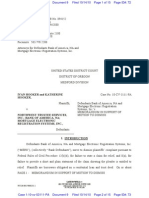 Hooker V Northwest Trustee Memorandum of Law 14 Oct 2010