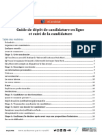 Ecandidat USPN Guide Pour Les Candidats