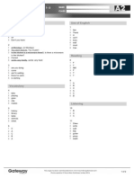 A2 Review Test 1 Answer Key Standard