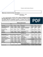 Avaliação APX2 Análise Econ-Fin