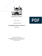 Air Passenger Service Charge Act: Laws of Kenya