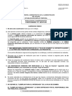 Examen Cuerpo General Administrativo - Estabilización 2017-2018