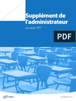 Test TFI - Supplément de L'administrateur